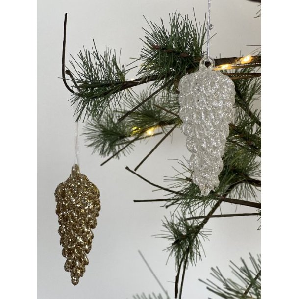 Guld grankogle til ophng